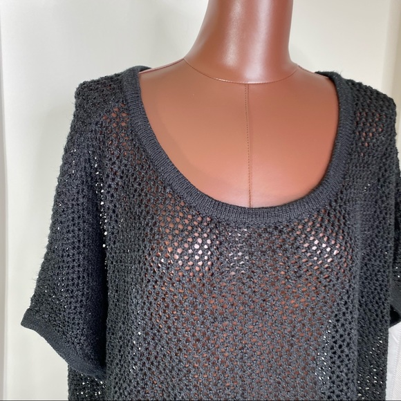 Torrid open stitch fringe crop top - Picture 3 of 10